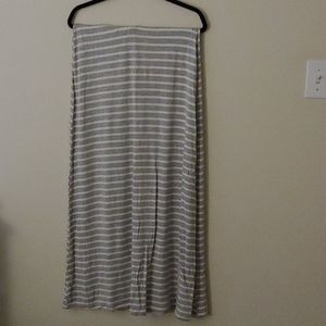 Revamped Grey & White Maxi Skirt